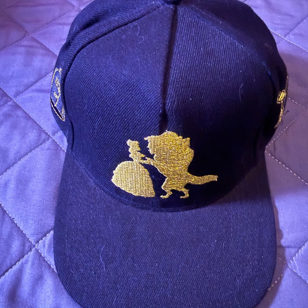 Disney Black and Gold Kids Hat Beauty and The Beast